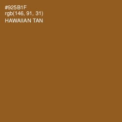 #925B1F - Hawaiian Tan Color Image